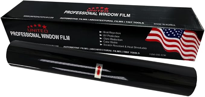 United Ceramic Pro Window Tint Car 20In x100Ft 2Ply Nano Ceramic IR-95 with 20% VLT - Outstanding Clarity & Views Window Tint for Car Home Blocks UV/IR Rays, Adhesive Film W/Lifetime Color Stability