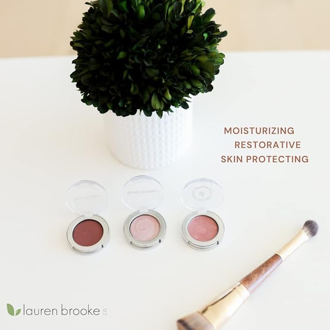 Lauren Brooke Cosmetiques Cream Eyeshadow | Natural Organic Eye Makeup, Richly Pigmented Creme Eyeshadow For Women (Plum Fairy (Matte))