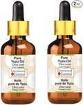 Greenwood Essential Pure Yuzu Oil (Citrus Junos) with Two Glass Droppers Cold Pressed (Pack of Two) 10ml X 2 (0.66 oz)