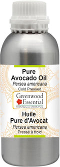 Greenwood Essential Pure Avocado Oil (Persea americana) Cold Pressed 630ml (21 oz)