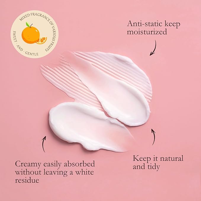 FUNAN Hair Cactus Fruit 3-in-1 Styling Cream with Taming Wand, Frizz Control, Edge Styling for All Hair Types, No Flaking Formula, Slick Back Hair Styling (pack of 2)