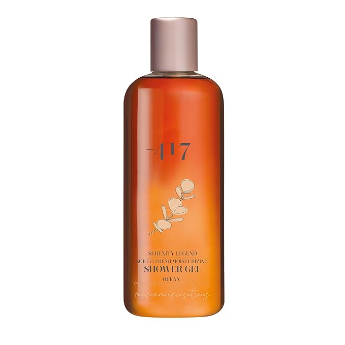 '-417 Dead Sea Cosmetics Fresh Moisturizing Shower Gel - Anti-Aging and Nourishing Delicate Daily Body Shower Gel for Instantly Soft Skin - with Aloe Vera - All Natural 11.8 oz