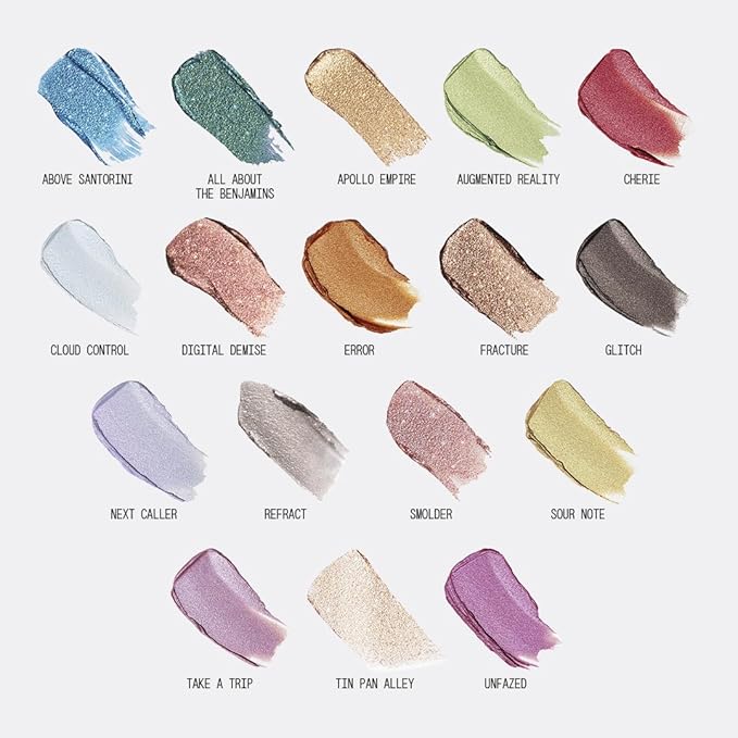 aboutface Fractal Glitter Eye Paint Take A Trip– Smudge-Proof, Long-Lasting Liquid Eyeshadow – Intense Sparkle with Mousse Texture – Vegan, Cruelty-Free – 0.13 oz (Lavender)