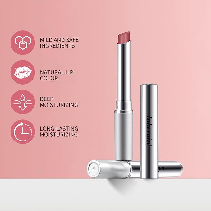 2Pcs Honey Noir Lipstick, Deep Moisturizing Black Cherry Tint Lip Balm, Nourishing Honey Noir Lipgloss, Black and Pink Lip Tint, Hydrating Lipgloss for All Skin Tones