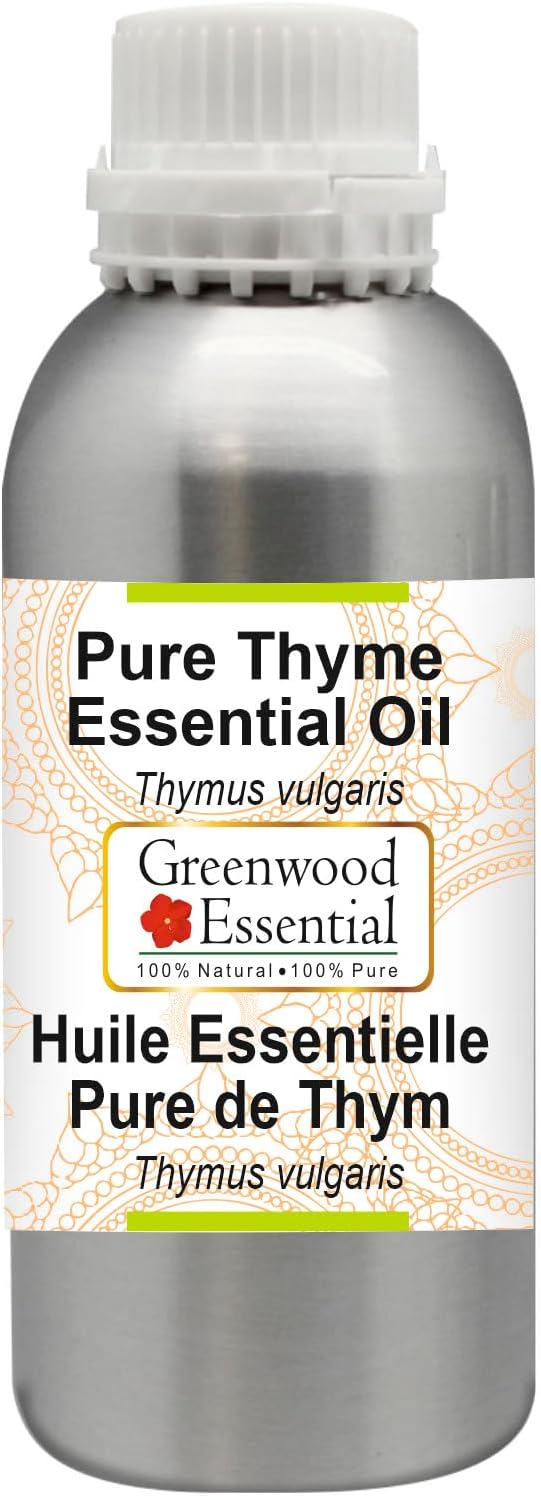 Greenwood Essential Thyme Essential Oil (Thymus vulgaris) Steam Distilled 1250ml (42.2 oz)