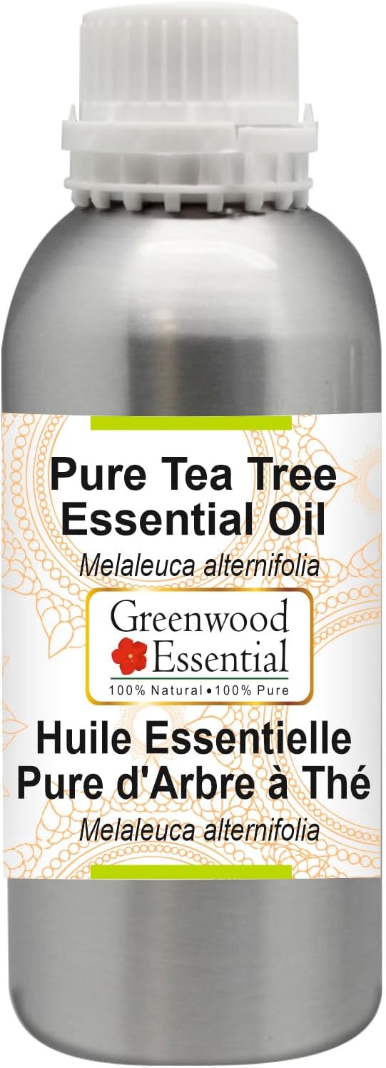 Greenwood Essential Tea Tree Essential Oil (Melaleuca alternifolia) Steam Distilled 630ml (21.3 oz)