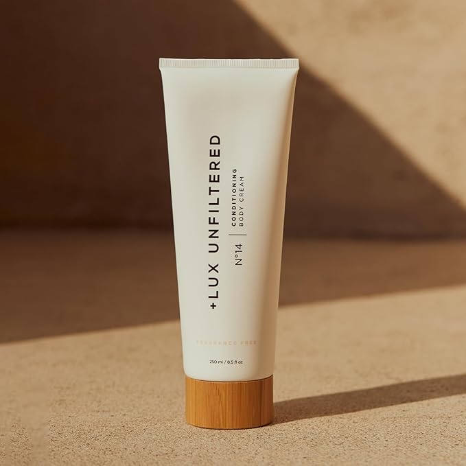 '+ Lux Unfiltered N°14 Conditioning Body Cream for Women - Moisturizing Body Lotion with Jojoba, Squalane, & Shea Butter - Hydrating, Skincare Grade Ingredients - Vegan & Cruelty Free - Fragrance-Free
