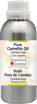 Greenwood Essential Pure Camellia Oil (Camellia kissi) Cold Pressed 300ml (10 oz)