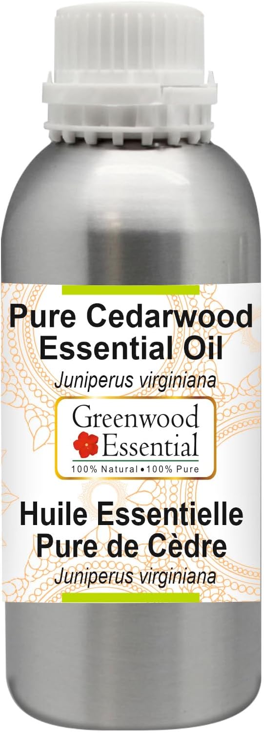 Greenwood Essential Pure Cedarwood Essential Oil (Juniperus virginiana) Steam Distilled 1250ml (42.2 oz)