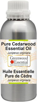 Greenwood Essential Pure Cedarwood Essential Oil (Juniperus virginiana) Steam Distilled 1250ml (42.2 oz)