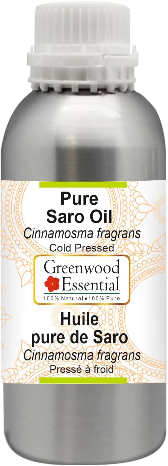 Greenwood Essential Pure Saro Essential Oil (Cinnamosma fragrans) Steam Distilled 630ml (21 oz)