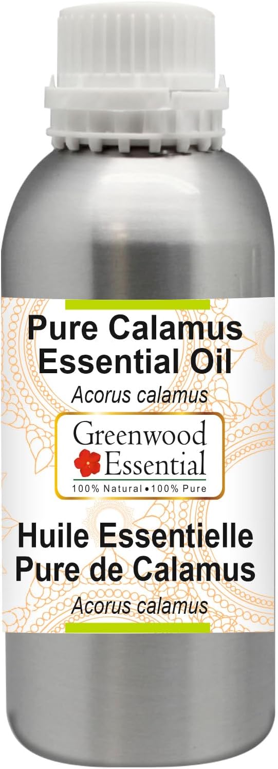 Greenwood Essential Pure Calamus Essential Oil (Acorus Calamus) Steam Distilled 1250ml (42.2 oz)
