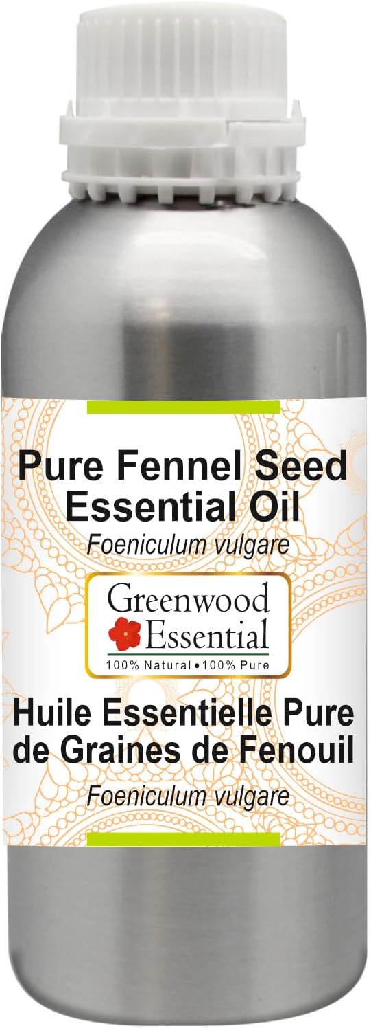 Greenwood Essential Pure Fennel Seed Essential Oil (Foeniculum vulgare) Steam Distilled 1250ml (42.2 oz)