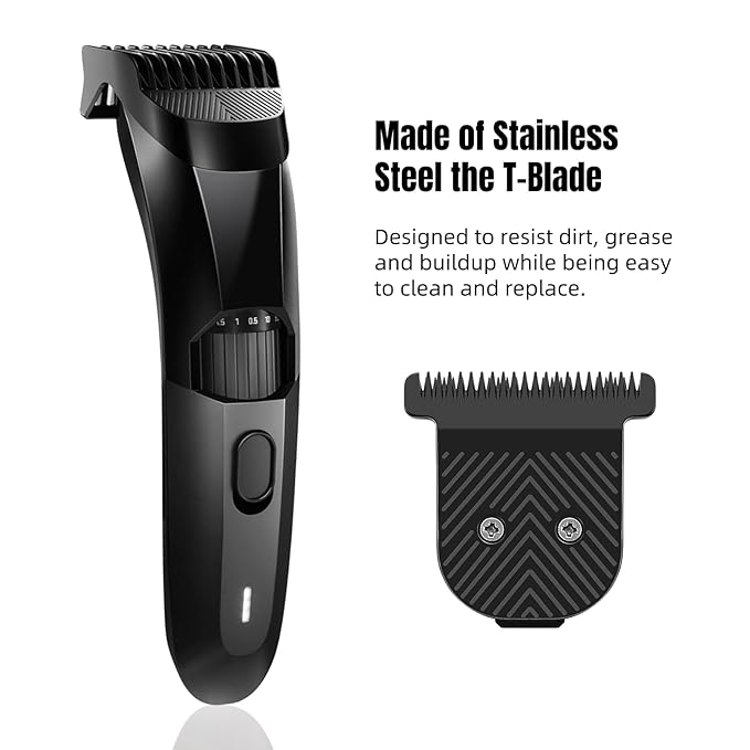 Premium Stainless Steel T-Blade, Compatible with MANSCAPED The Beard Hedger, for Precision Facial Hair Trimming. 1Pack