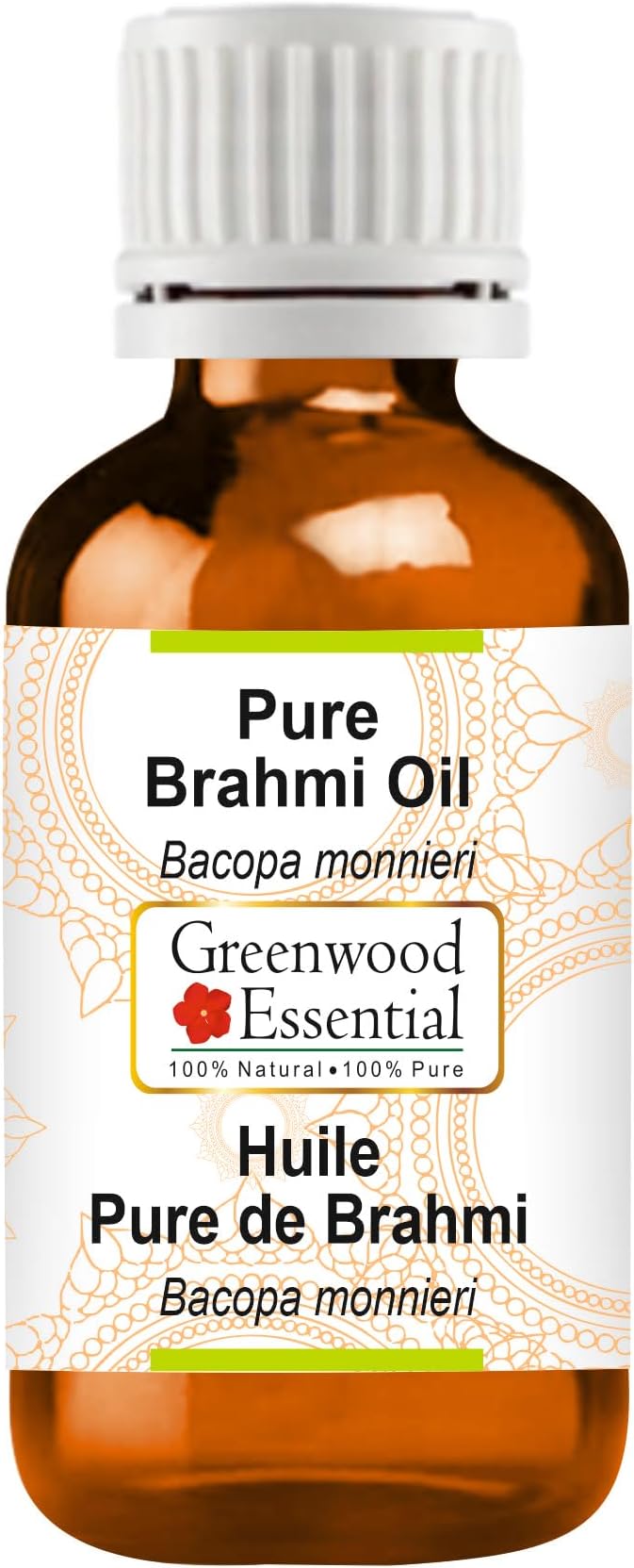 Greenwood Essential Pure Brahmi oil (Bacopa monnieri) Natural Therapeutic Grade 5ml (0.16 oz)