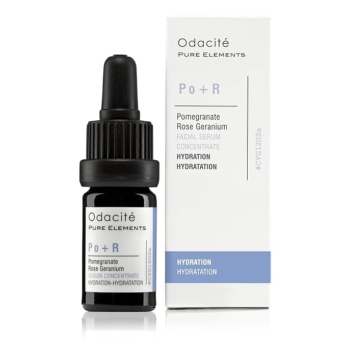 Odacité Hydrating Serum Concentrate with Pomegranate & Rose Geranium - for Hydration & Glow - Hydrating & Nourishing Anti-Aging Facial Oil Concentrate Enhance Skins Moisture Barrier - 0.17 fl. oz