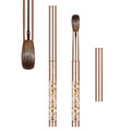Acrylic Nail Brush Size 12,KEMEISI 100% Pure Kolinsky Nail Art Brushes Sturdy Handle Oval Shaped Acrylic Powder Nail Design Tools for Professional Manicure DIY Home Salon (Gold)