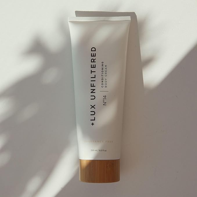 '+ Lux Unfiltered N°14 Conditioning Body Cream for Women - Moisturizing Body Lotion with Jojoba, Squalane, & Shea Butter - Hydrating, Skincare Grade Ingredients - Vegan & Cruelty Free - Fragrance-Free