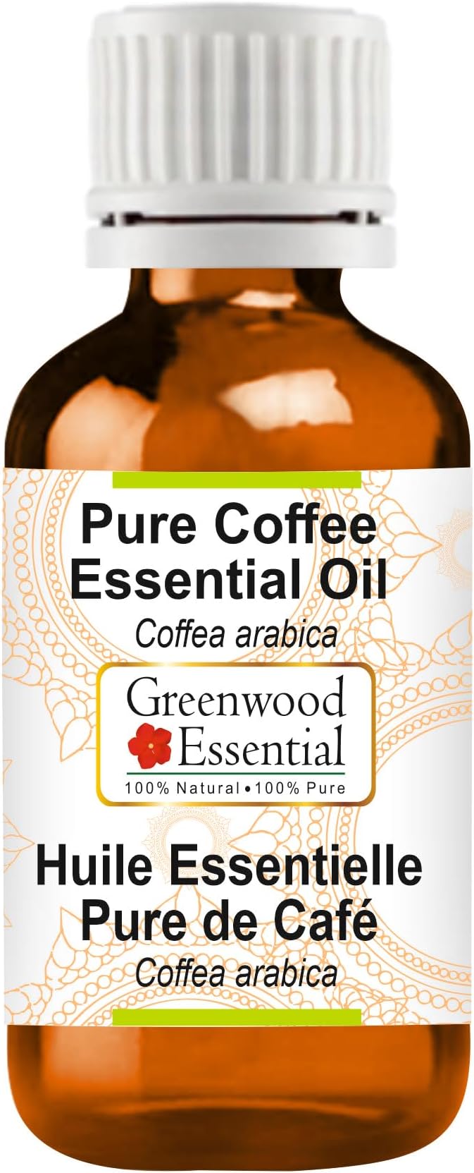 Greenwood Essential Coffee Essential Oil (Coffea Arabica) Pure | Non-Sticky | Non-Greasy | Lightweight | Men & Women | All Skin Types | Steam Distilled 5ml (0.16 oz)