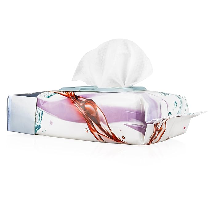 Body Prescription Makeup Cleansing Wipes - Gentle and Effective Face Wipes, 50 Count (Pack of 4), Retinol