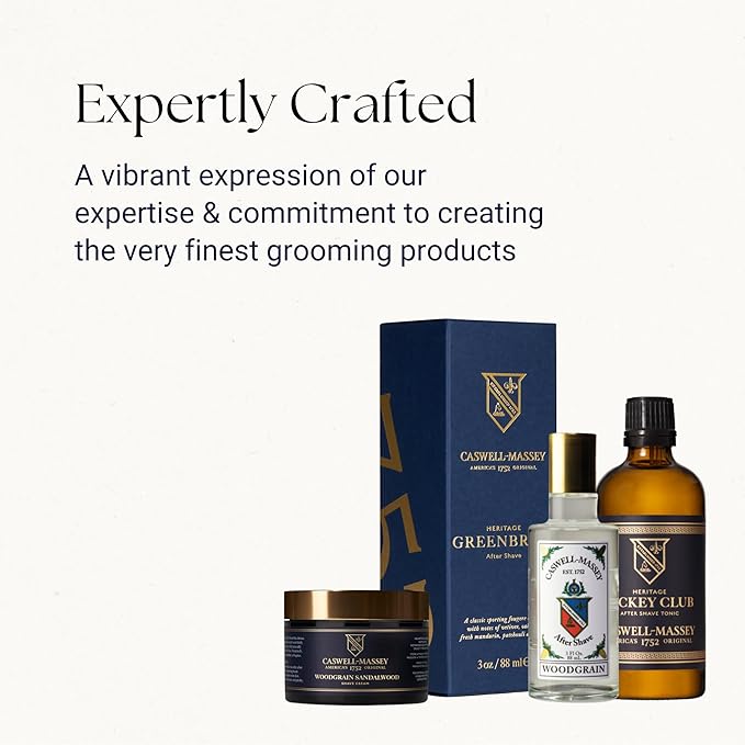 Caswell-Massey Jockey Club Aftershave, Sandalwood Musk Jasmine Geranium Scent, Soothing Post-Shave Tonic for Men, Made in USA, 3 Fl Oz