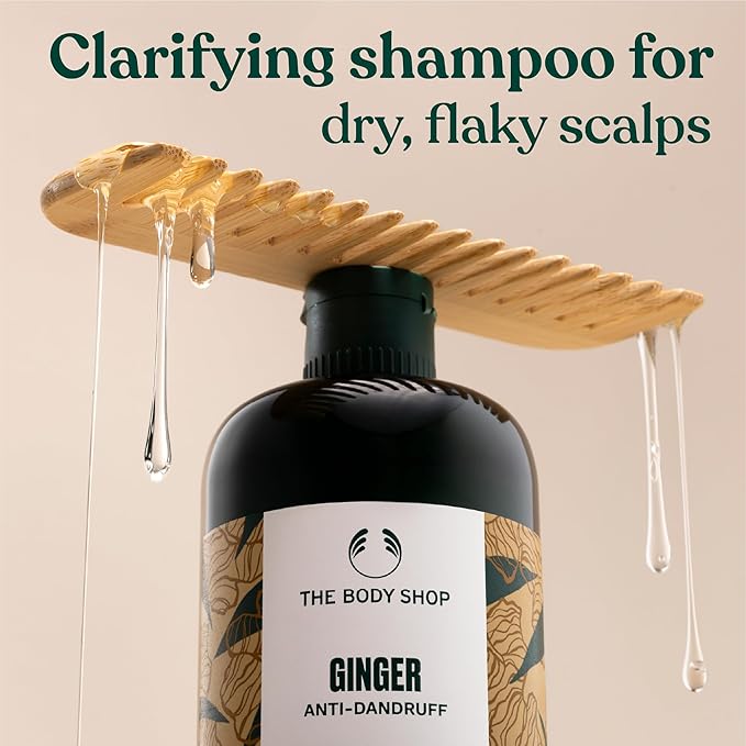 The Body Shop Ginger Scalp Care Conditioner, Fine, Weak Hair, With Silk Protein, Reduces Friction When Brushing, Vegan | 400 mL / 13.5 Oz