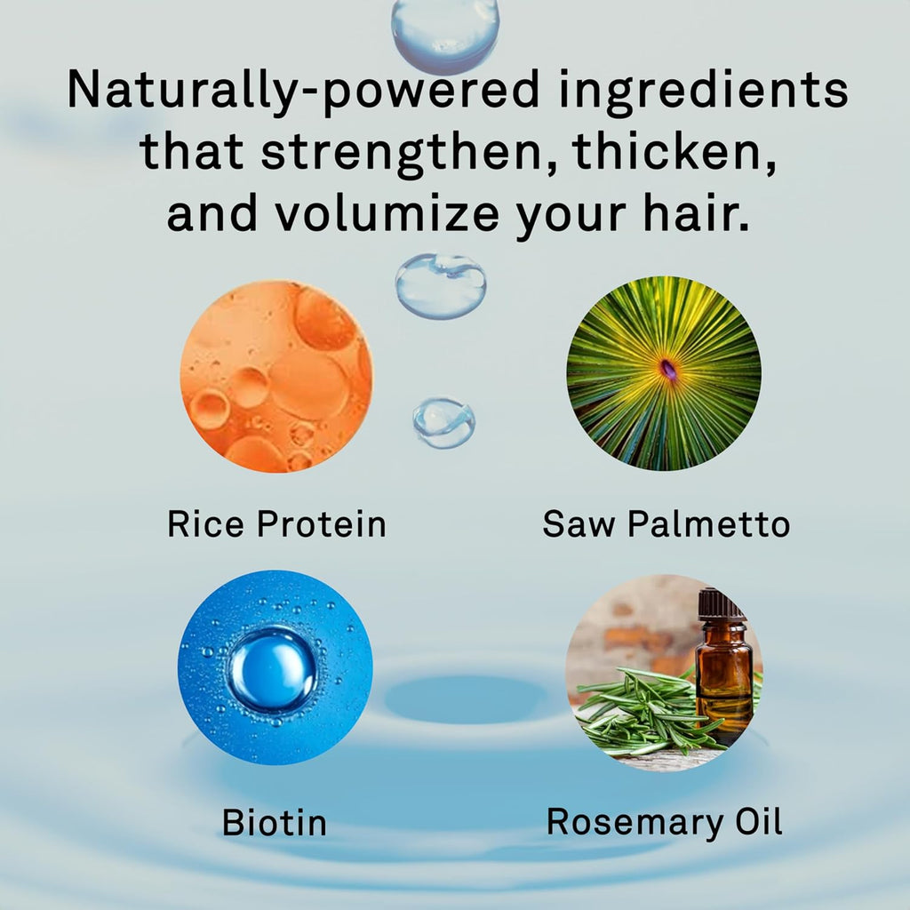 Hawthorne Thick Boost Shampoo for Thinning Hair. Fight Hair Loss With Biotin, Rice Protein & Vitamin E Thickening Formula. Eucalyptus Mint Scent. Sulfate Free Mens All Natural Shampoo. 16 fl oz 2-Pack