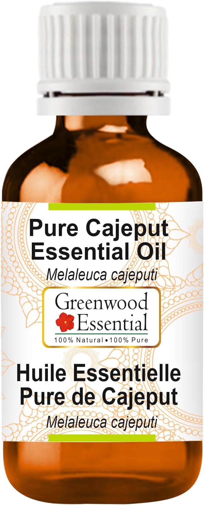 Greenwood Essential Pure Cajeput Essential Oil (Melaleuca cajeputi Steam Distilled 100ml (3.38 oz)