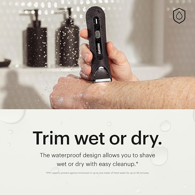 MANSCAPED® Grooming Essentials 3.0 Plus Routine with The Lawn Mower® 3.0 Plus Men's Groin Hair Trimmer, Crop Preserver® Ball Deodorant, Crop Cleanser®, Crop Soother™ Aftershave, Shed 2.0 Toiletry Bag