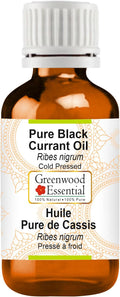 Greenwood Essential Pure Black Currant Oil (Ribes nigrum) Cold Pressed 30ml (1 oz)