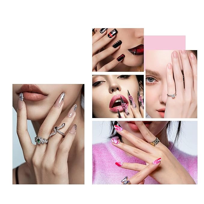 Acrylic Nail Brush Size #14, 100% Pure Kolinsky Nail Art Brushes for Acrylic Application, Sturdy Starry Handle Oval Shaped Nail Design Tools for Professional Manicure DIY, Pink