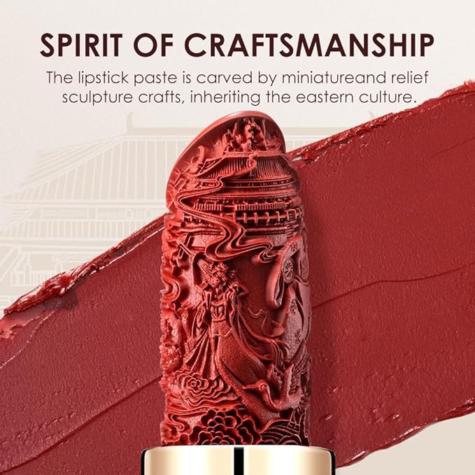 Catkin Moist Lipstick Hydrating High Impact Color Infused with Vitamin E and Avocado Oil Smooth Soft Texture Long Lasting Red Glow Finish 2pcs 05
