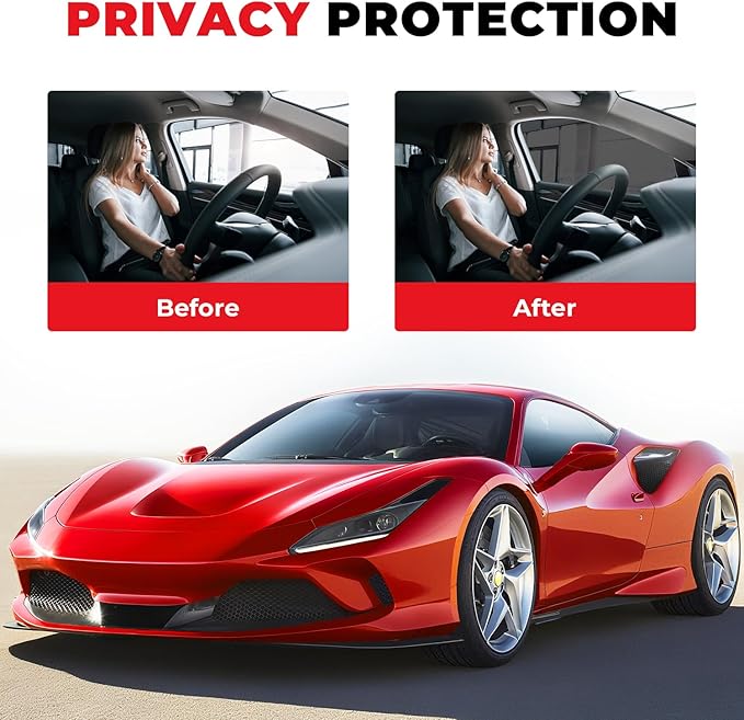20% VLT Ceramic Car Window Tint Film (24In x100Ft), 99% UV & 96% IRR Blocks, 5-Layer Automotive Tints for Privacy Sun & Glare Protection Heat Blocking Scratch Resistant