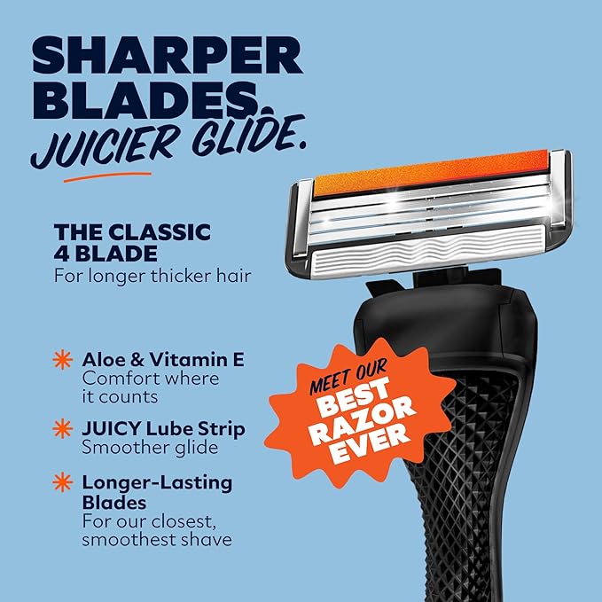 Dollar Shave Club | The Member Exclusive Shave Set | 4 Swift Rinse Refill Cartridges, 1 Handle (Black), 1 Shave Butter 3 ounce, 1 Razor Cover, Razors for Men