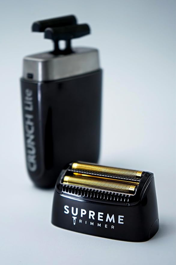 Supreme Trimmer 2-in-1 Crunch Lite Foil Shaver & DLC T-Shaper Trimmer Set | ST5206 Beard Trimmer STF600 Electric Razor | Travel or at Home Hair Cutting Kit | Black