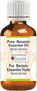 Greenwood Essential Benzoin Essential Oil (Styrax Benzoin) Pure | Viscous Texture | Rich Aroma | Unisex | All Skin Types |Natural Extract Steam Distilled 100ml (3.38 oz)