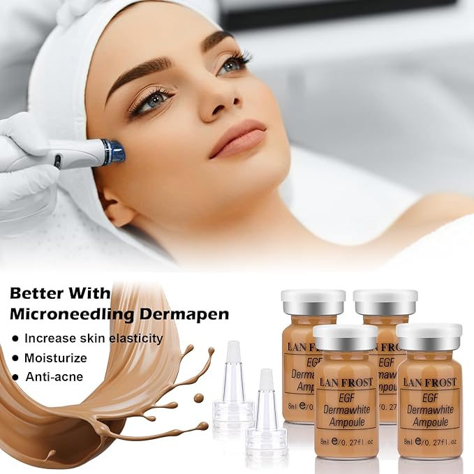 TRESSON BB Facial Glow Serum Starter Kit Hyaluronic Acid Essence Foundation Skin Care Kit 0.27oz 12 Vials, Combined With Niacinamide and Peptides To Skin Tone Anti-Aging Foundation Light Rose