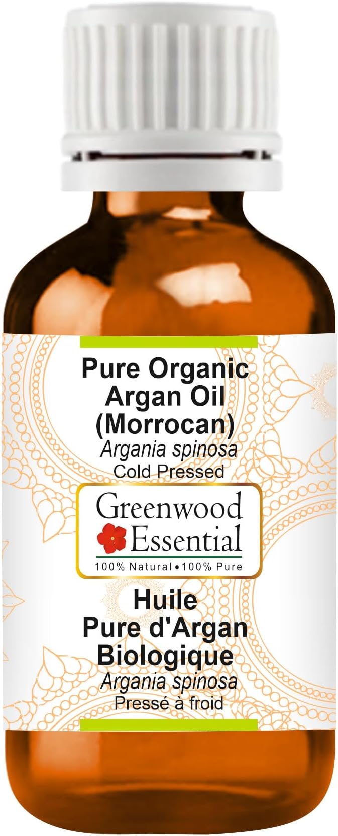 Greenwood Essential Pure Organic Argan (Moroccan) Oil (Argania spinosa) 15ml (0.50 oz)