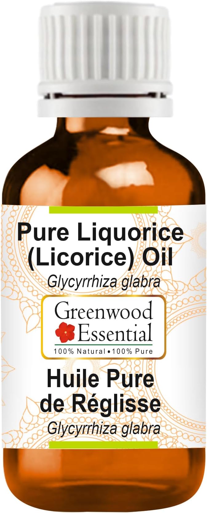 Greenwood Essential Pure Liquorice (Licorice) Oil (Glycyrrhiza glabra) Natural Therapeutic Grade 10ml (0.33 oz)