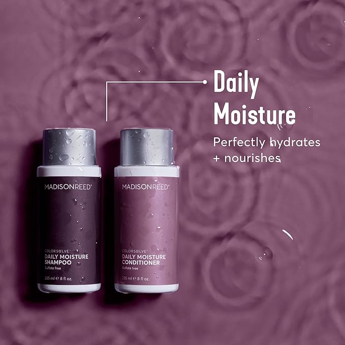 Madison Reed ColorSolve Daily Moisture Shampoo, For Everyday Hydration Of All Hair Types, Sulfate-Free, Protects Color From Fading - 8 Fl Oz (235 Ml)