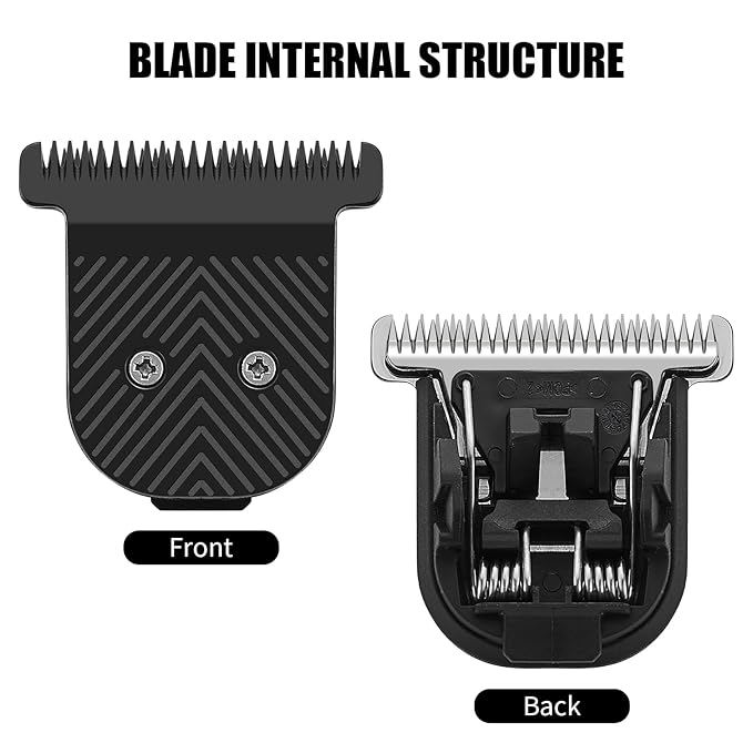 3Pack Premium Stainless Steel T-Blade, Compatible with MANSCAPED The Beard Hedger, for Precision Facial Hair Trimming.
