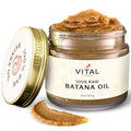 100% Organic Raw Batana Oil for Hair Growth – Strengthens Hair, Reduces Breakage, Enhances Shine – Pure, Non-Greasy – No Silicones, Sulfates, or Parabens – All Hair Types – 2oz Glass Jar