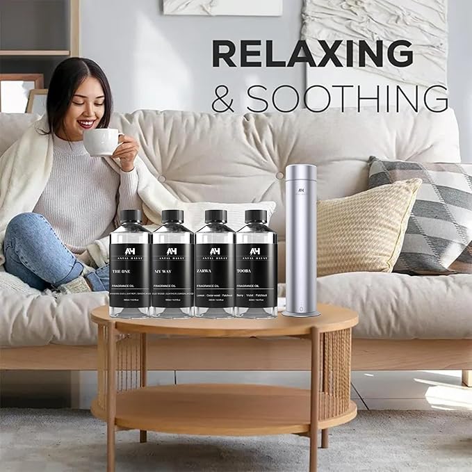 Diffuser Oil - My Way Diffuser Oil 120ml - Hotel Scent Inspired by 1 Hotel Miami Beach - Luxury Home Fragrance Blend with Lush Sandalwood, Leather & Beautiful Iris - Home Luxury Scent