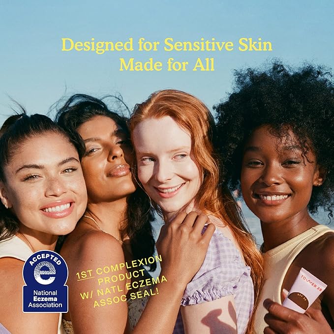 Tower 28 Beauty SunnyDays SPF 30 Tinted Mineral Sunscreen - For Sensitive Skin - 2-in-1 Facial Broad Spectrum UVA/UVB Protection + Foundation - Shade 15 MELROSE - Light with Warm Undertones, 1 Fl Oz