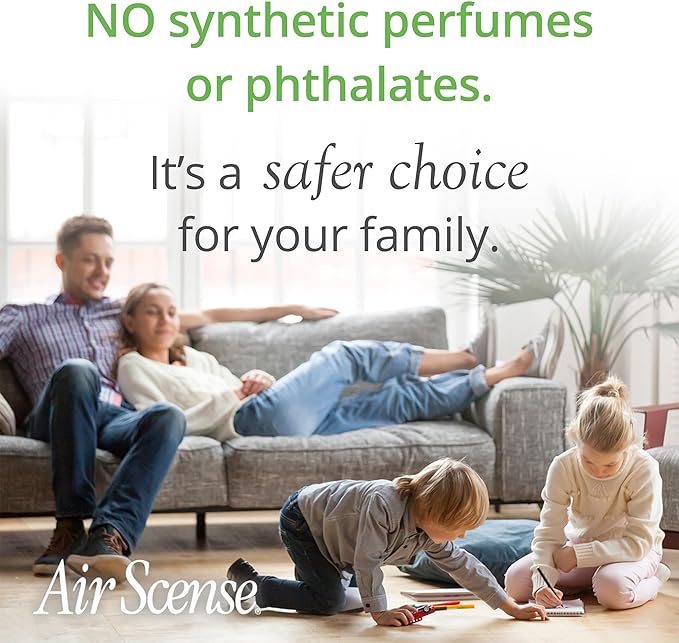 Air Scense Air Freshener Deodorizer Room Spray for Bathroom & Home, Essential Oils, Natural Vanilla - 7 fl oz (12 Pack)
