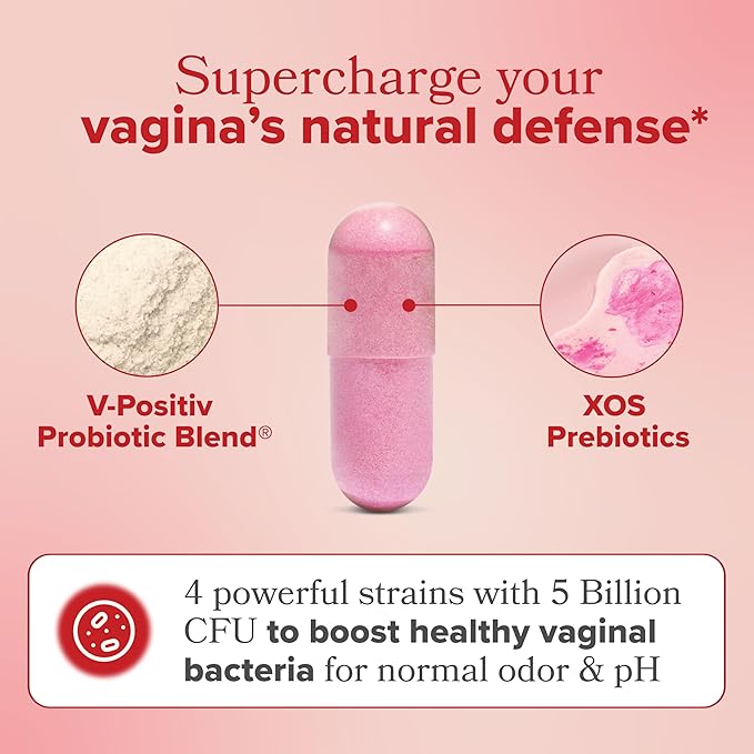 O Positiv URO Vaginal Probiotics for Women pH Balance with Prebiotics & Lactobacillus Probiotic Blend - Vaginal Health Supplement - Promote Healthy Vaginal Odor & Vaginal Flora, 60 Count (Pack of 3)