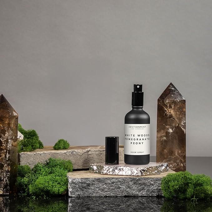 ENVIRONMENT Inspired by 5-Star Resort ARH Room Spray, 100ml Air Freshener (White Woods | Pomegranate | Peony) Home Fragrance Accessories, Room Perfume, Room Deodorizer, Vegan & Cruelty-Free