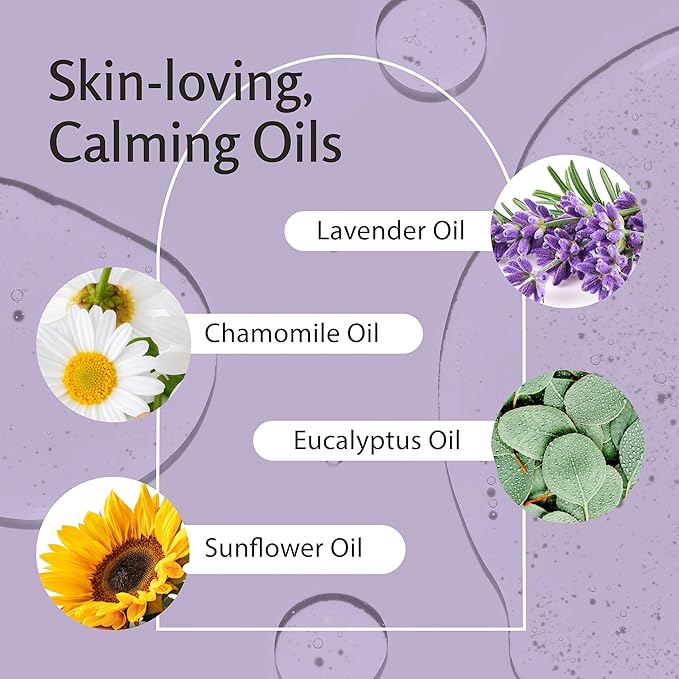 Lavender Sensual Massage Oil with Collagen and Stem Cells, Skin Tightening Therapy for Bum, Thighs, and Belly, Fast-Absorbing Cellulite Oil, 8 fl oz by M3 Naturals