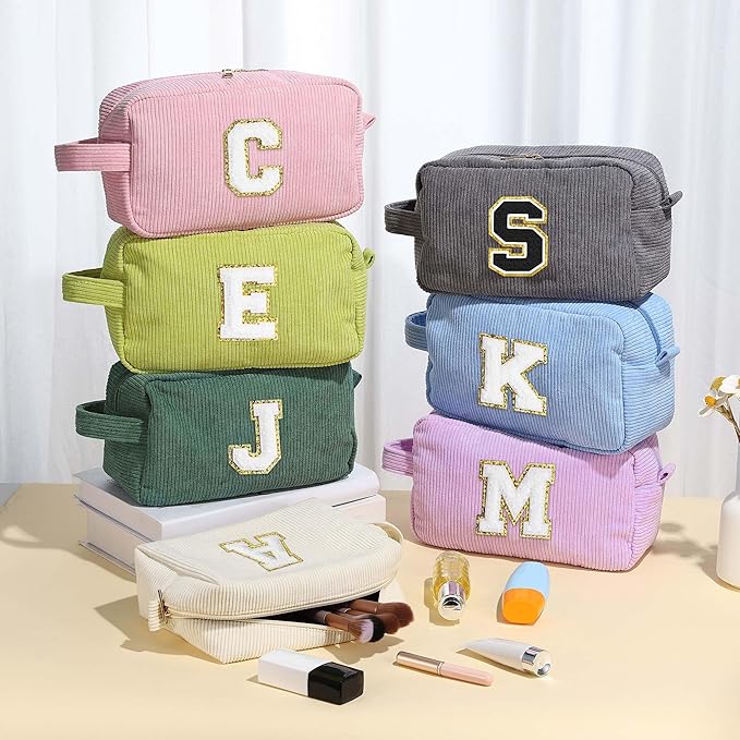 YOOLIFE Cute Makeup Bag - Girls Make Up Bag Cosmetic Bag Teen Girl Gifts Trendy Stuff Gifts for Women Teen Girl Preppy Stuff Skincare Bag Mom Wife Teacher Daughter Sister Birthday Gifts for Her H