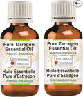 Greenwood Essential Pure Tarragon Essential Oil (Artemisia Dracunculus) Steam Distilled (Pack of Two) 100ml X 2 (6.76 oz)